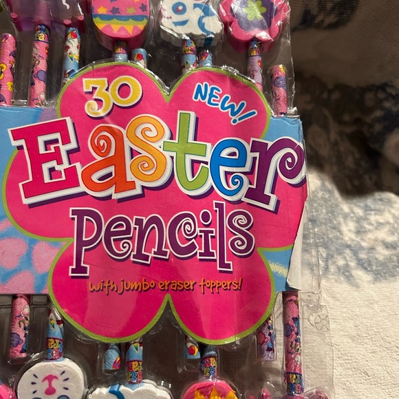 Lisa Frank Spring Easter Lot Pencils With Erasers - Picture 2 of 5